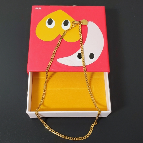 Maison Miru Rebel Choker Necklace Gold Curb Chain - NIB - Picture 1 of 5